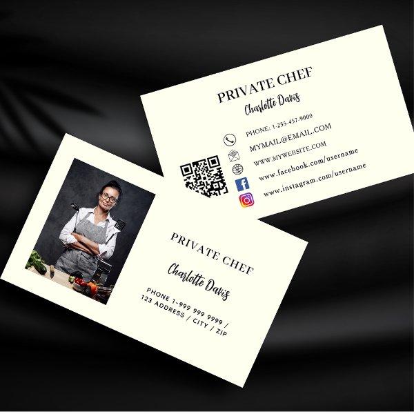 Private chef ivory photo catering QR code