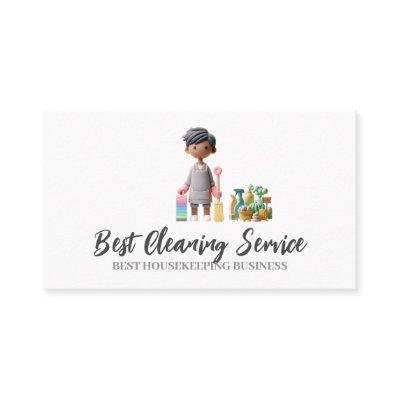 Private Funny Cartoon man Cleaning