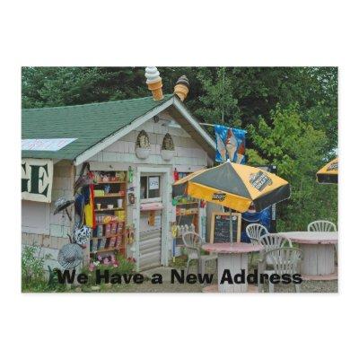 Private funny Change of Address Card - Northwoods