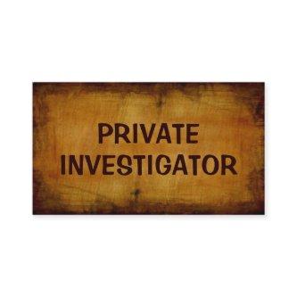 Private Investigator Antique