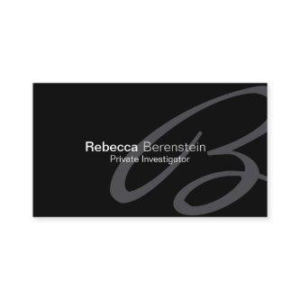 Private Investigator  Fancy Monogram