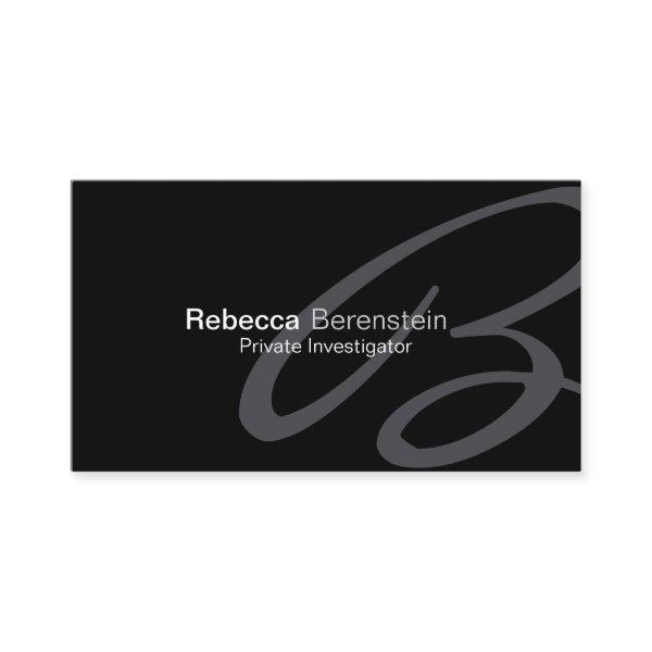 Private Investigator  Fancy Monogram