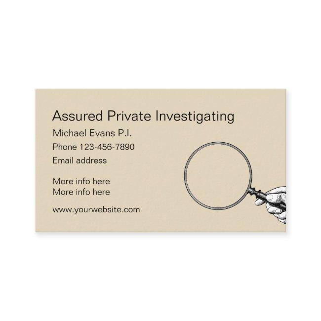 Private Investigator Design