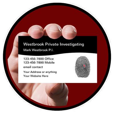 Private Investigator Modern Fingerprint
