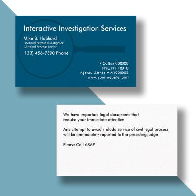 Private Investigator Process Server