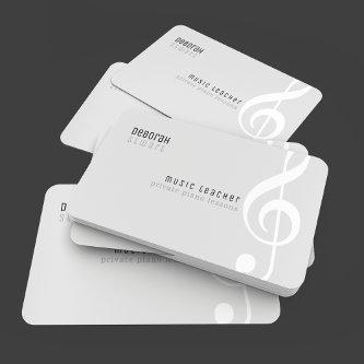 Private lessons music teacher pale gray