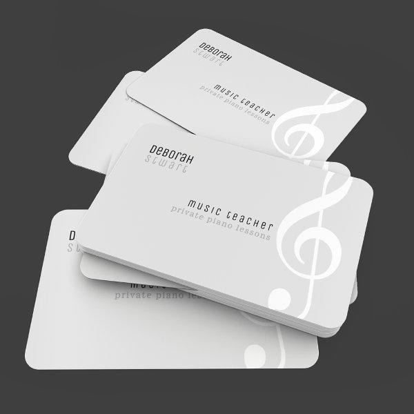 Private lessons music teacher pale gray