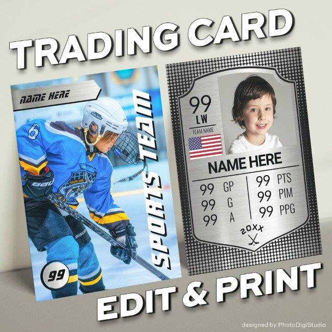 Pro Hockey Trading Card Silver Shield Hockey Card