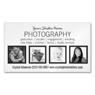 Pro Photographer with 4 Custom Sample Photos Magnetic
