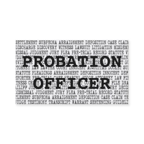Probation Officer Legal Words