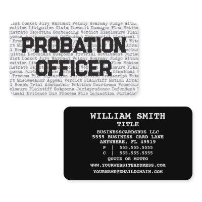 Probation Officer Legal Words