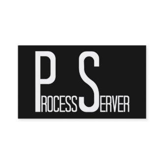 Process Server Black Simple