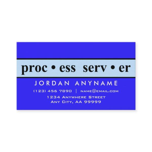 Process Server Blue Stripe