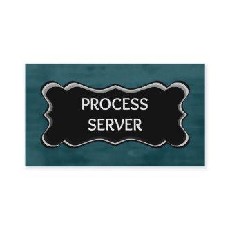 Process Server Elegant Name Plate