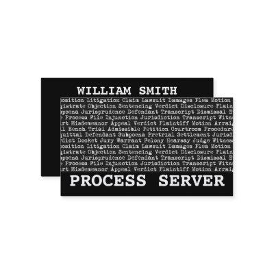 Process Server Legal Terminology