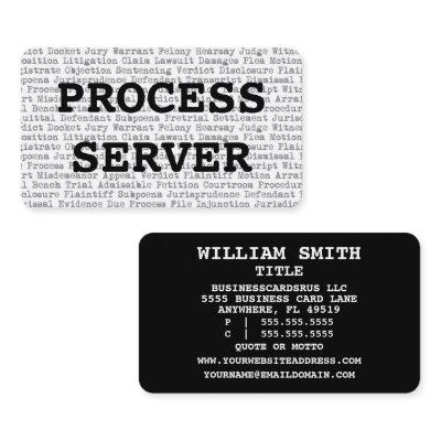 Process Server Legal Words