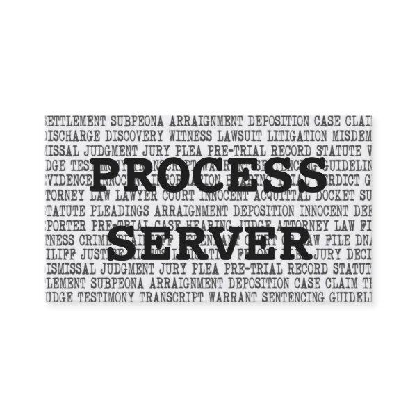 Process Server Legal Words