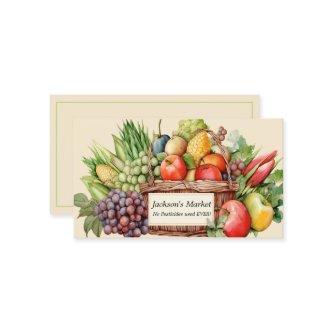 Produce Market Fruits and Vegetables Basket