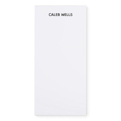Profession Plain Simple White Attractive Magnetic Notepad