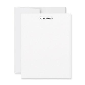 Profession Plain Simple White Attractive Note Card