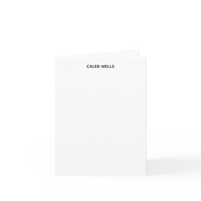 Profession Plain Simple White Attractive Note Card