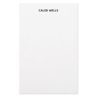Profession Plain Simple White Attractive Stationery