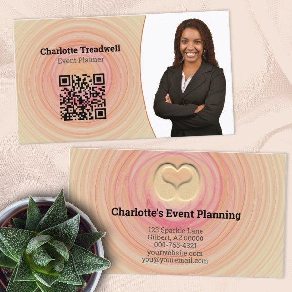 Professional Abstract Spiral QR Code Template