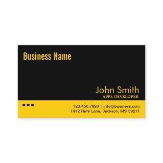 Professional Apps Developer Plain Black Gold