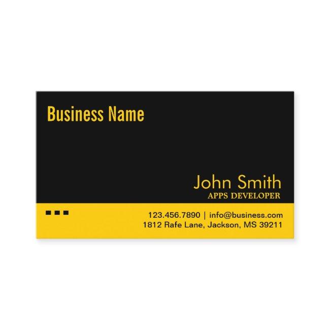 Professional Apps Developer Plain Black Gold