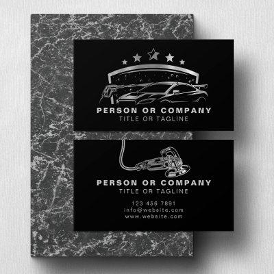 Professional Auto Detailing Logo Mobile Car Wash