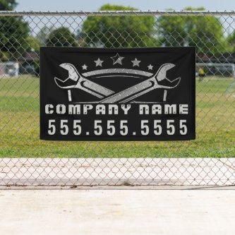 Professional Auto Repair Customized Mechanic Shop Banner