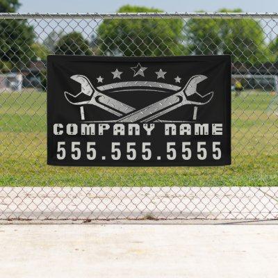 Professional Auto Repair Customized Mechanic Shop Banner