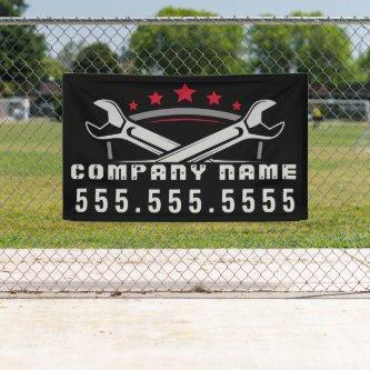 Professional Auto Repair Customized Mechanic Shop Banner