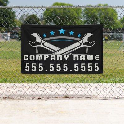 Professional Auto Repair Customized Mechanic Shop Banner