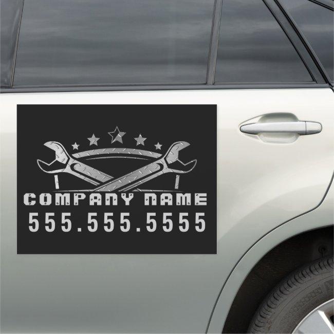 Professional Auto Repair Customized Mechanic Shop Car Magnet
