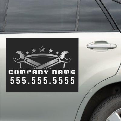 Professional Auto Repair Customized Mechanic Shop Car Magnet