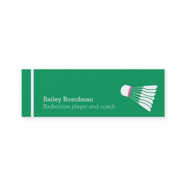 Professional badminton female coach