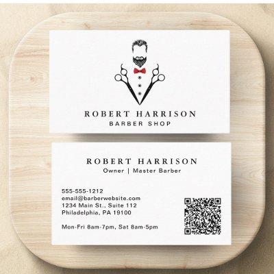 Professional Barbershop Barber QR Code