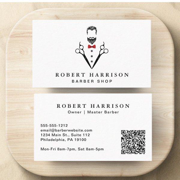 Professional Barbershop Barber QR Code