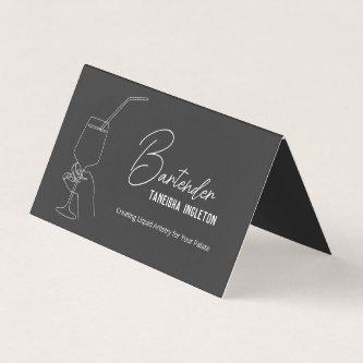 Professional Bartender Custom QR Tips