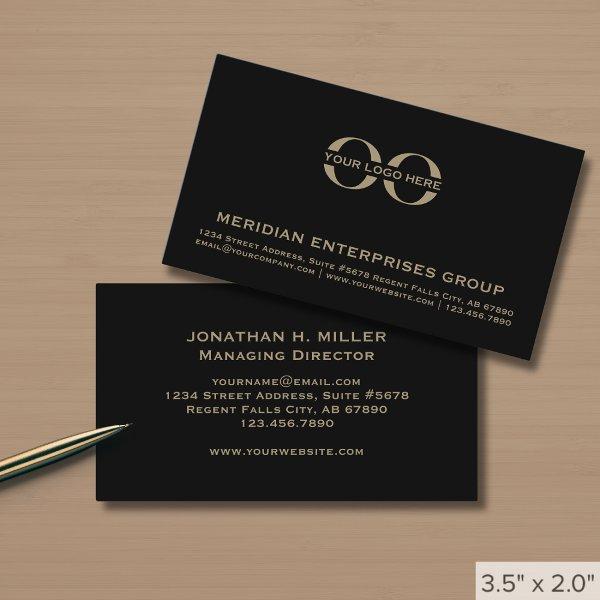 Professional Black and Gold Logo