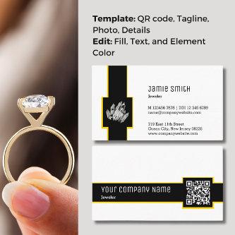 Professional Black and White QR Code Jeweler