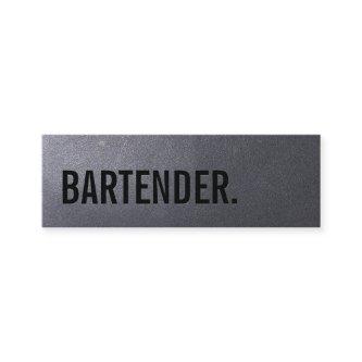 Professional Black Bartender Minimalist Mini
