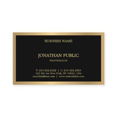 Professional Black Gold Modern Elegant Template