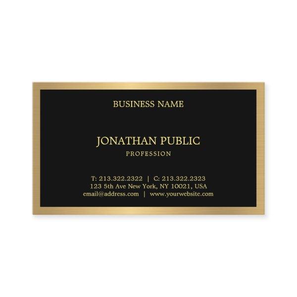 Professional Black Gold Modern Elegant Template