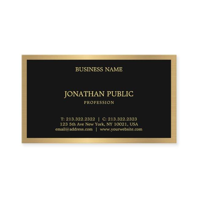 Professional Black Gold Modern Elegant Template