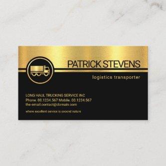 Professional Black Stripes Gold Texture Startup