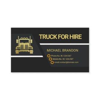 Professional Black Trapezium Lines Truck