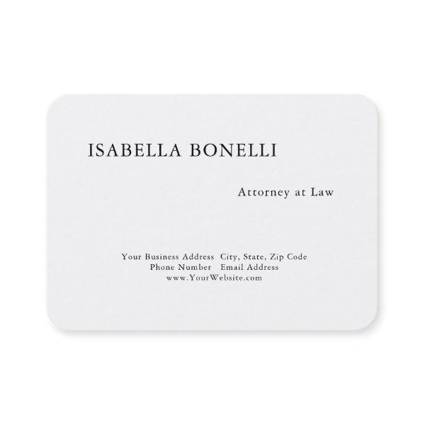 Professional Black White Minimalist Plain Creative