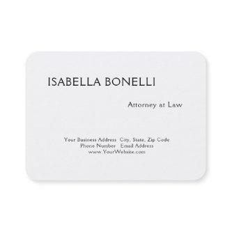 Professional Black White Minimalist Plain Creative